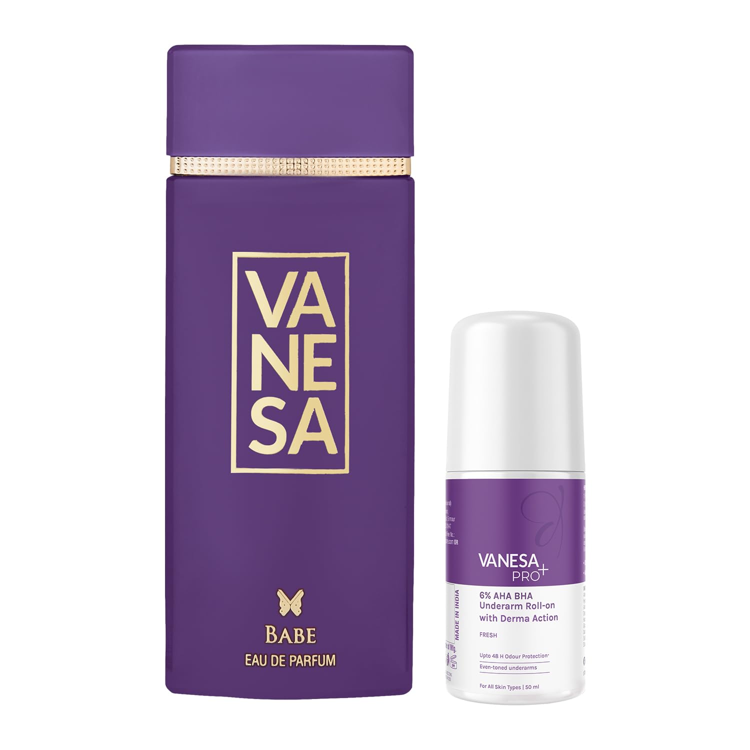 Vanesa Babe Perfume 60 ML & 6% Underarm Roll-on Deodorant 50 ML For Women, Pack of 2|Long Lasting Fragrance-image-36