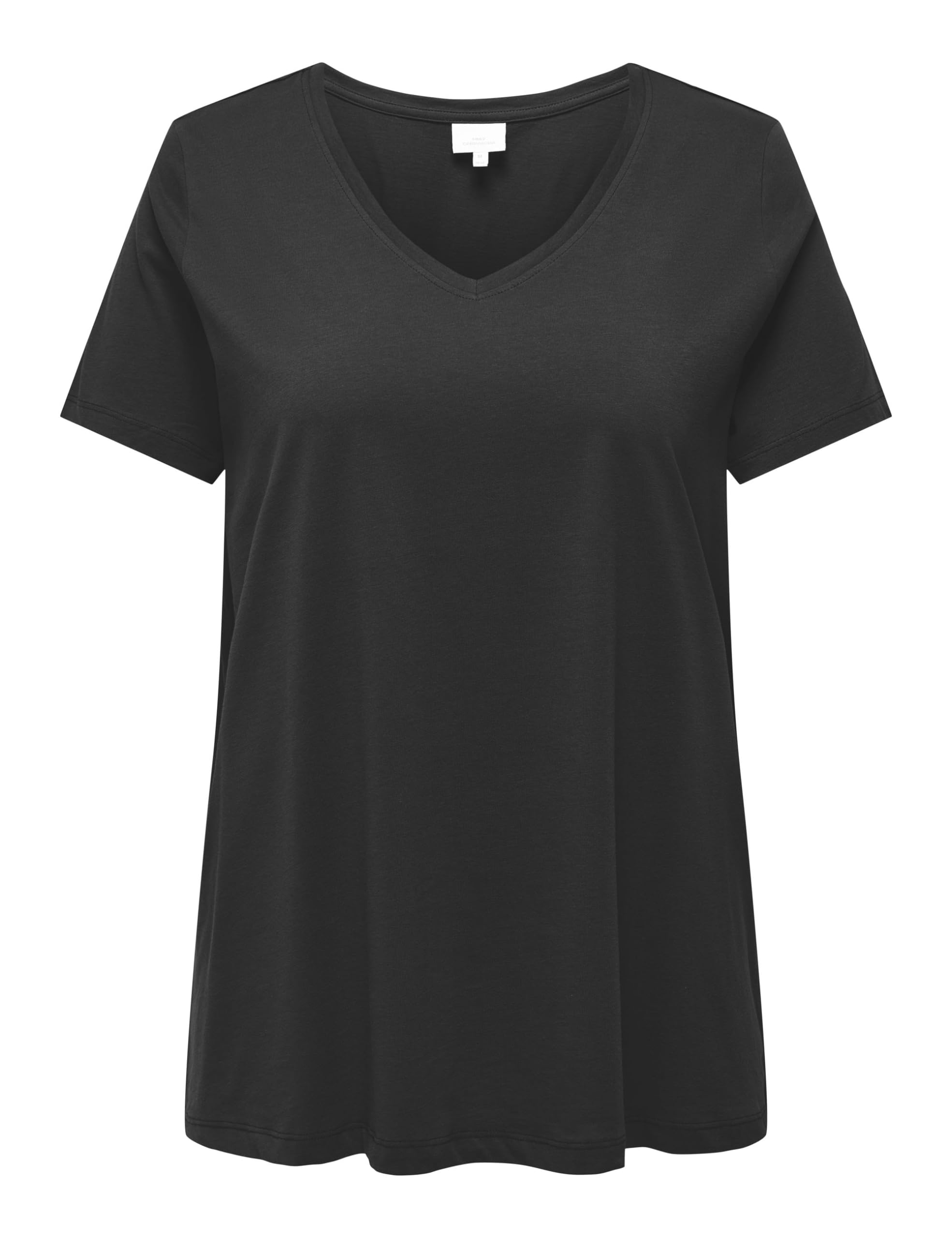 Carbonnie Life S/S V A-Shape Tee Noos, Black, 24/26