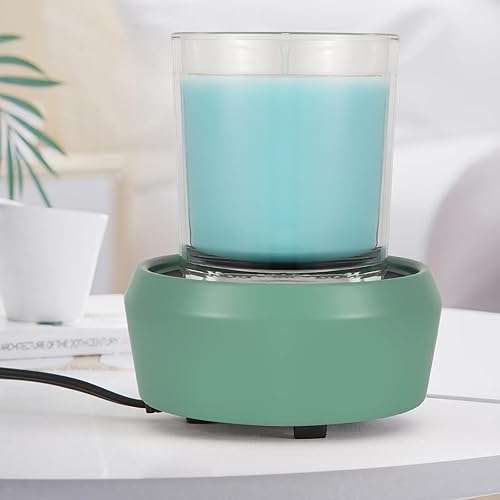 Miniatura 4 de copinpin Calentador de cera para derretimiento, calentador de cera de cerámica para velas perfumadas, quemador de aceite 3 en 1, calentador de cera