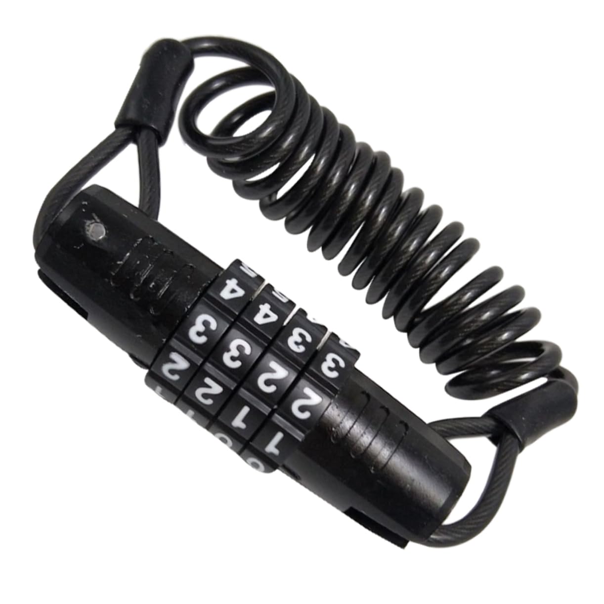 HEMOTON 3pcs Theft Bike Password Lock Portable Durable Cable Lock for Bicycles Scooters Motorcycles Compact Design Easy to Use Keyless Security