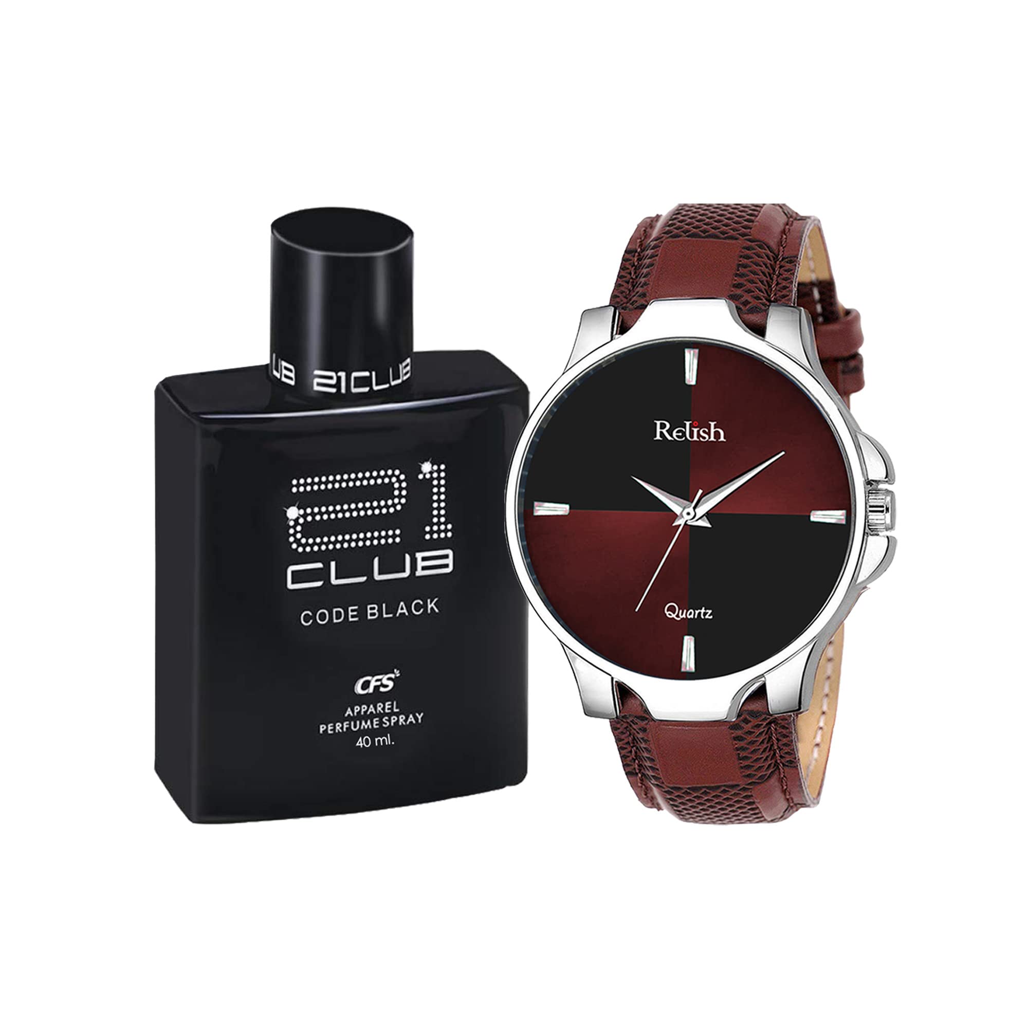 Relish Black Analog Watch,Perfume for Men | Best Gift for Diwal Watch and Perfume Gift for Diwali (B0BCYW21ZX) Amazon Price History, Amazon Price Tracker