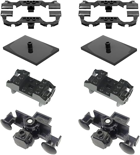 Miniatura 2 de Technik - Juego de funciones de potencia, bloques de construcción de rieles de tren, accesorios de modificación 74784 88002 (juego D)