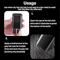 Vista 7 de Barra de color para el cabello, barra de tinte para el cabello, barras de tinte para el cabello impermeables y a prueba de sudor, peine integrado