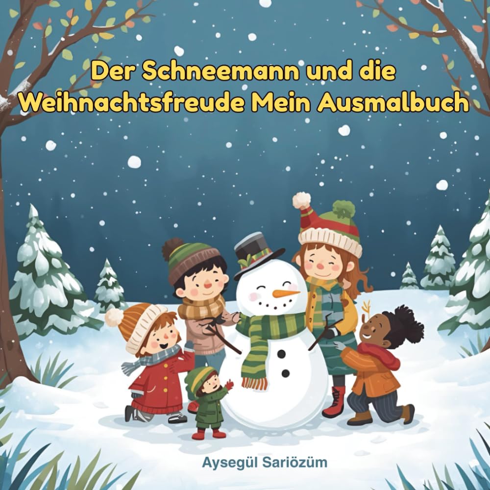 Der Schneeman und die Weihnachtsfreude Mein Ausmalbuch: Perfekt für die Adventszeit – zum Entspannen, Träumen und kreativ sein