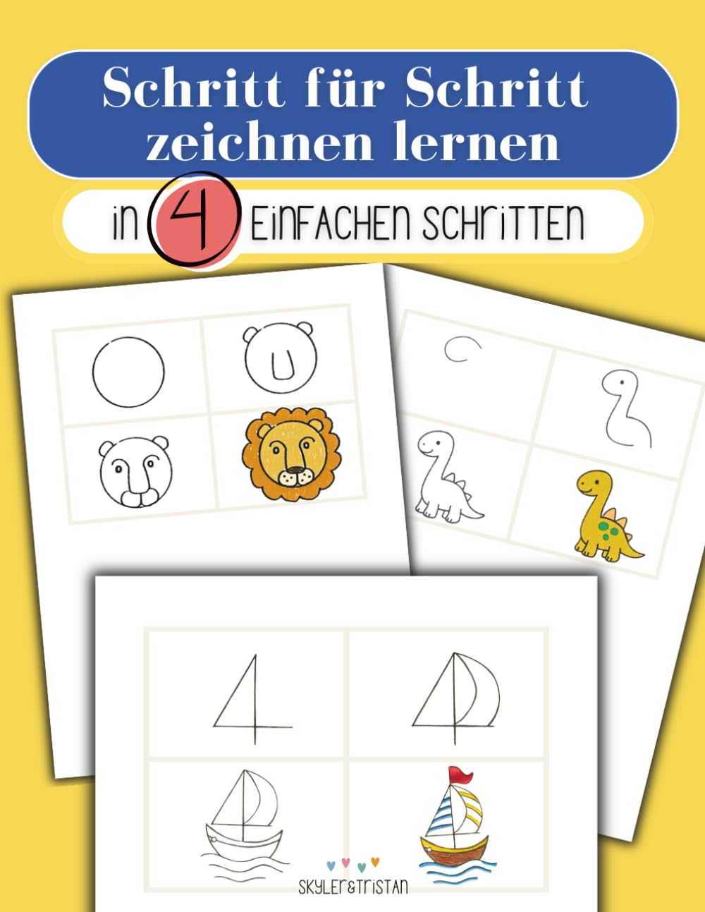 Schritt für Schritt zeichnen lernen: IN 4 EINFACHEN SCHRITTEN