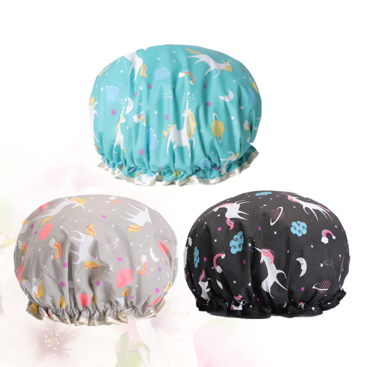 9 Piezas Gorro De Ducha Turbante Gorro De Ducha De Doble Capa Gorros De Baño Elásticos Gorro De Baño Gorro De Ducha Impermeable Gorra De Spa Ajustable Sombrero De Medico Perder