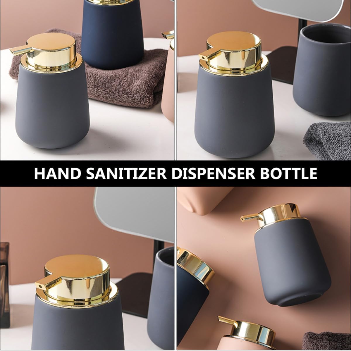 Ceramic Pump Dispenser Bottle for Body Wash and Liquid Soap image 4