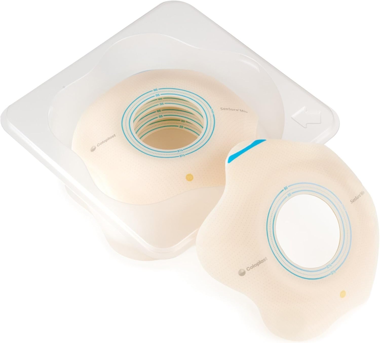 SenSura Mio Convex Flip Precut, Extended Wear Ostomy Barrier Elastic Adhesive 60 mm Flange 5 per Box 18523