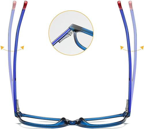 Miniatura 4 de mincl Gafas de lectura bifocales con marco transparente fotocromático de transición para hombres y mujeres, lentes de sol cuadrados