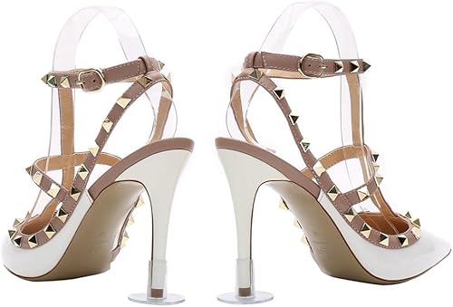 Miniatura 5 de Protectores transparentes de tacón alto para zapatos, tapones para caminar sobre hierba, pequeñomediogrande, 9 pares.
