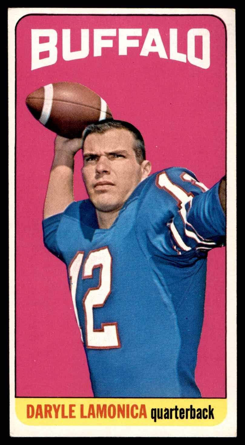 1965 Topps #36 Daryle Lamonica Buffalo Bills (Football Card) EX Bills Notre Dame