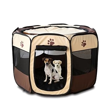 Butor Portable Foldable Dog Playpen/Cat Playpen/Pet Playpen for Indoor/Outdoor/Travel Use