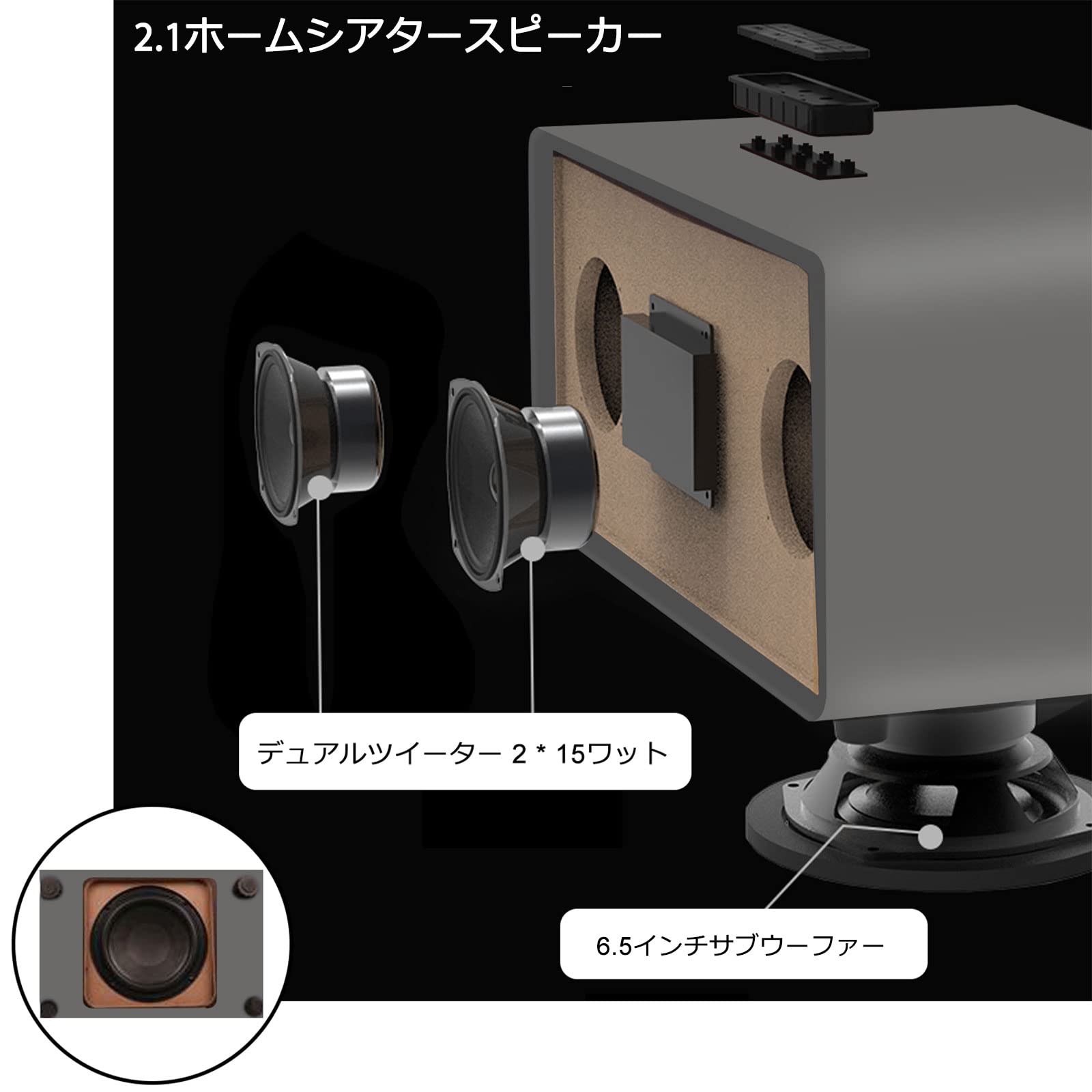 Amazon.co.jp: RHM K222 カラオケマシン、2つのワイヤレスマイクと5