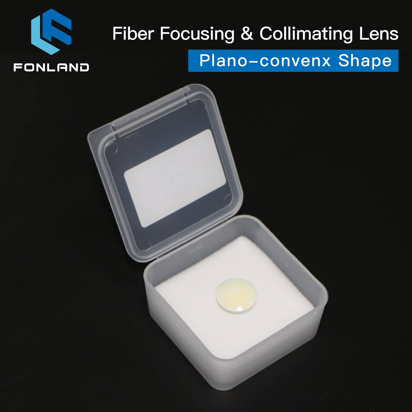 Diametro lente Collimante di Messa a Fuoco 20-37 mm Silice Fusa al Quarzo per Macchina Laser a Fibra ad Alta Energia 1064nm Piano-Convesso