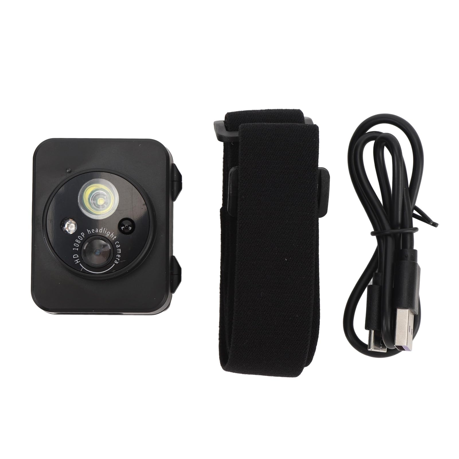 Akozon Videocamera da Azione Montata Sulla Testa 2MP 1080P Videocamera Indossabile con Faro LED con Rilevamento Intelligente per la Lettura Notturna del Campeggio Akozon Videocamera da Azione Montata Sulla Testa 2MP 1080P Videocamera Indossabile con Faro LED con Rilevamento Intelligente per la Lettura Notturna del Campeggio