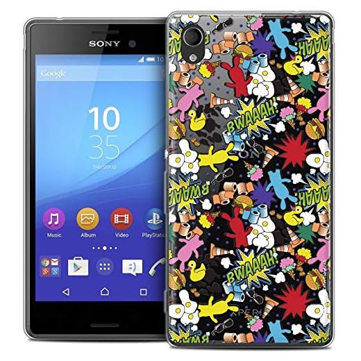 Fodral för Sony Xperia M4 Aqua, ultratunn, motiv: Bwaaah Pattern