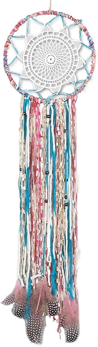 Alynsehom Dream Catchers Handmade Feather Colorful Native American Indian Dreamcatcher for Kids Bedroom Wall Hanging Decoration Decor Ornament Craft (Colorful)