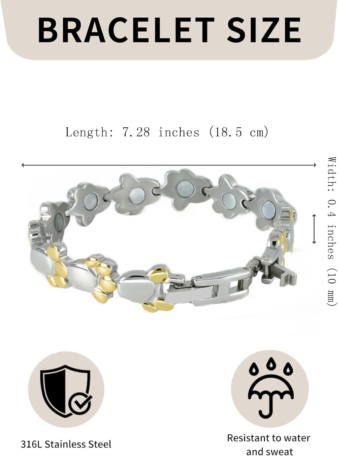 KYOSI Magnetic Bracelets for Women Dog Paw Fashion Womens Bracelet Magnet Jewelry Special Design - Image 2