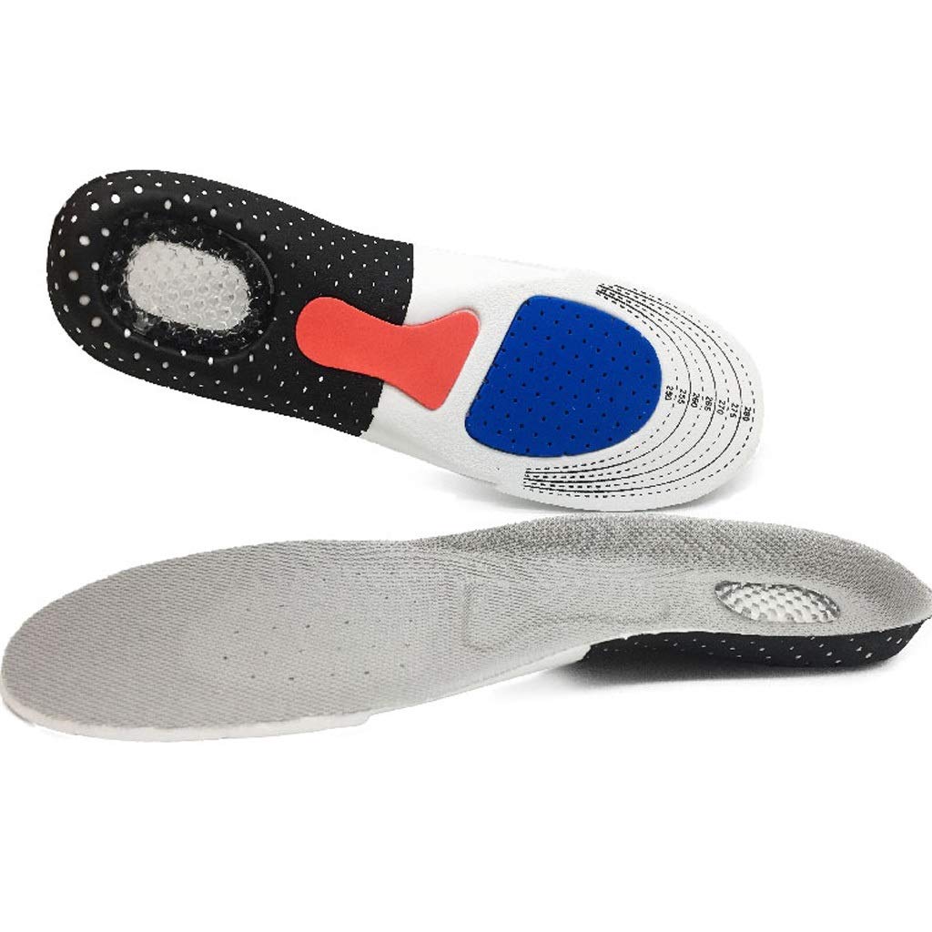 Semelle intérieure en Gel de Silicone, Semelle intérieure de Course Sportive, Coussin orthopédique Unisexe, Absorption des Chocs de Massage, Soutien de la voûte Plantaire(D,XL)