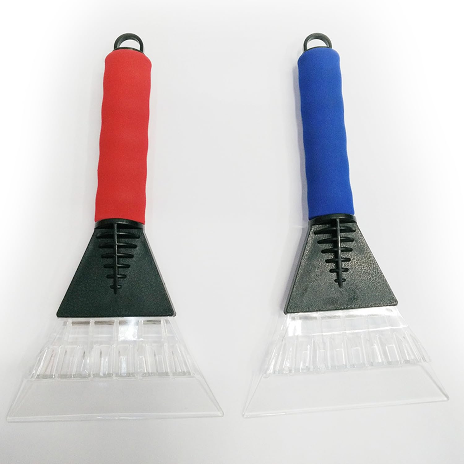2 Pcs Ice Scraper For Cars Winter Care Windscreen, Soft Grip No Scratches No Scratches Windscreen Scraper Snow Removal Frost Scraper, Non-slip Comfort Foam Grip For Car Windscreen Snow Shovelf