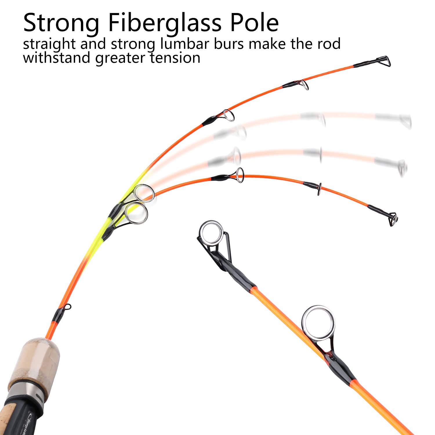 Kombinacje kołowrotków Odkryty zimowe krewetki lodowe wędki pręty Ultralight przenośne zimowe wędki Rękojeść Spinning Hard Fishing Rod Zestaw narzędzi wędkarskich