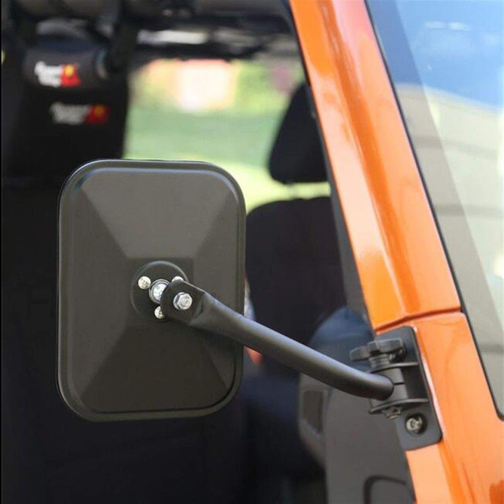 Dla Jeep, Wrangler TJ JK 1997-2018 Car Styling boczne lusterko wsteczne samochodu lusterko wsteczne regulowany kształt kąt obiektywu martwy punkt na zewnątrz
