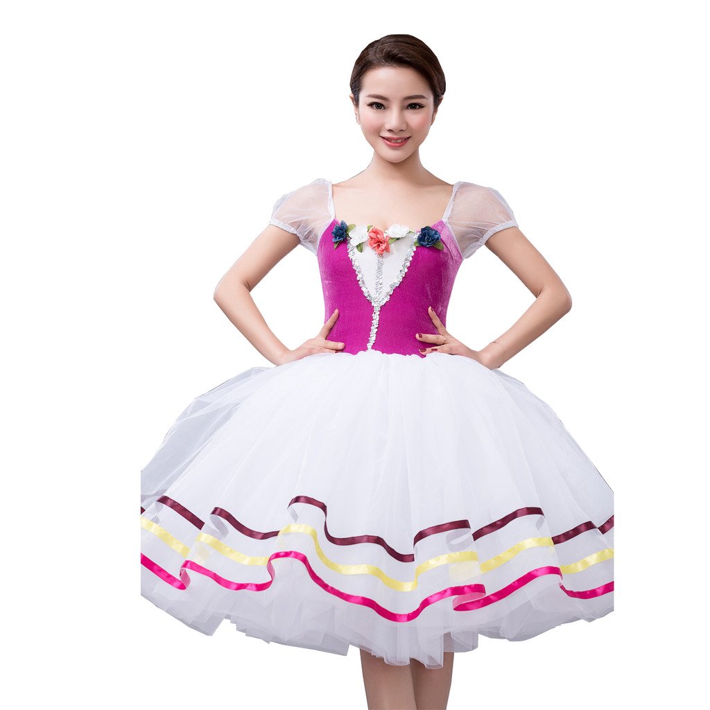 women's Ballet Dance Costume Sleeve Tutu Dress