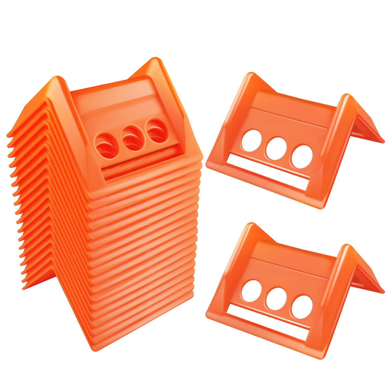 Flatbed Edge Protectors,20 Pack Edge Corner Tie Down Protector for Cargo Loads and Shipping, V