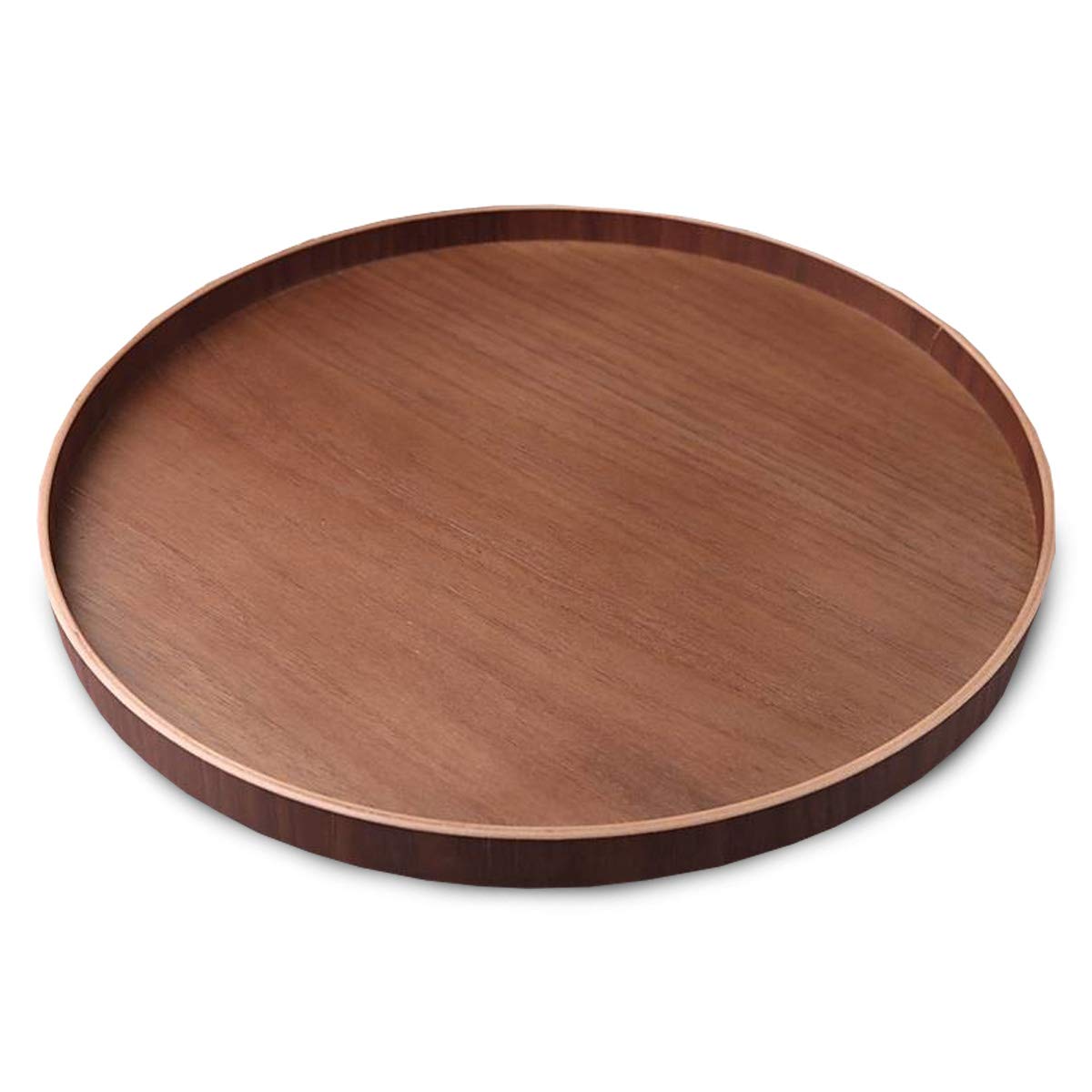 Amazon｜CtoC JAPAN Select 盆 ブラウン Φ33x2cm お盆 ウォールナット