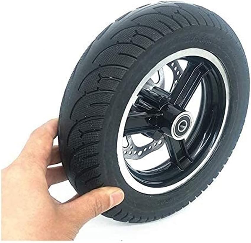 Electric Scooter Tires Electric Scooter Tire 10x2.50 Solid Explosion-Proof Tire Wheel Set Wear-Resistant and Non-Slip Suitable for Scooter Front Wheel Solid tire