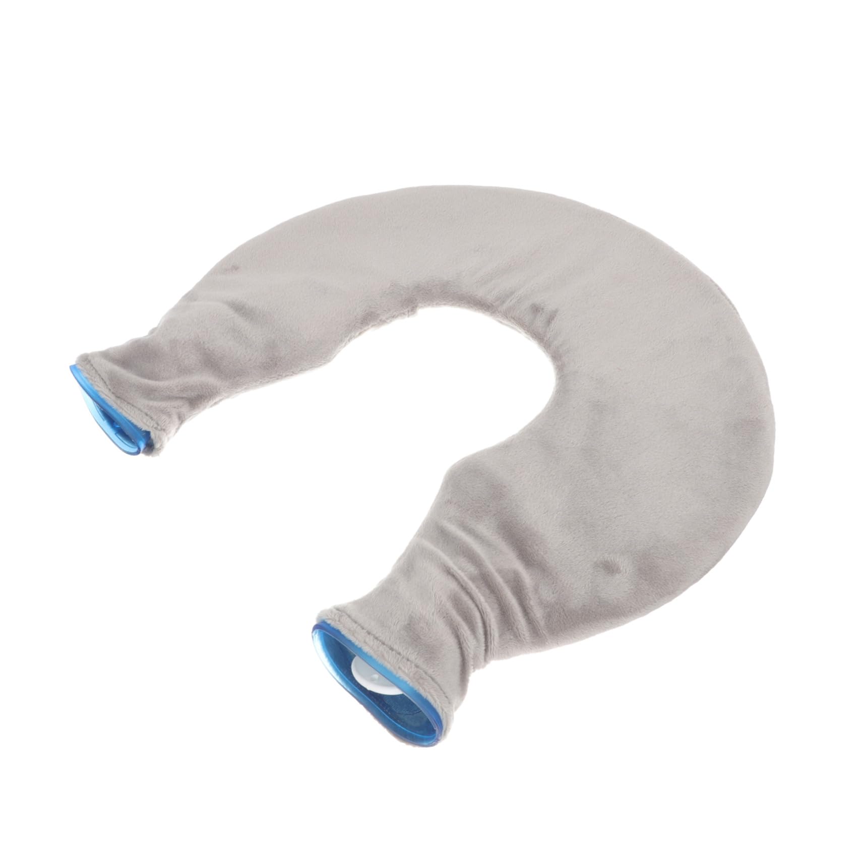 GANAZONO Set di Borsa Compressa a U per Ghiaccio Caldo e Freddo in Pvc Trasparente a Collo e Spalle, Materiale in Gomma e Poliestere per Terapia e Riabilitazione