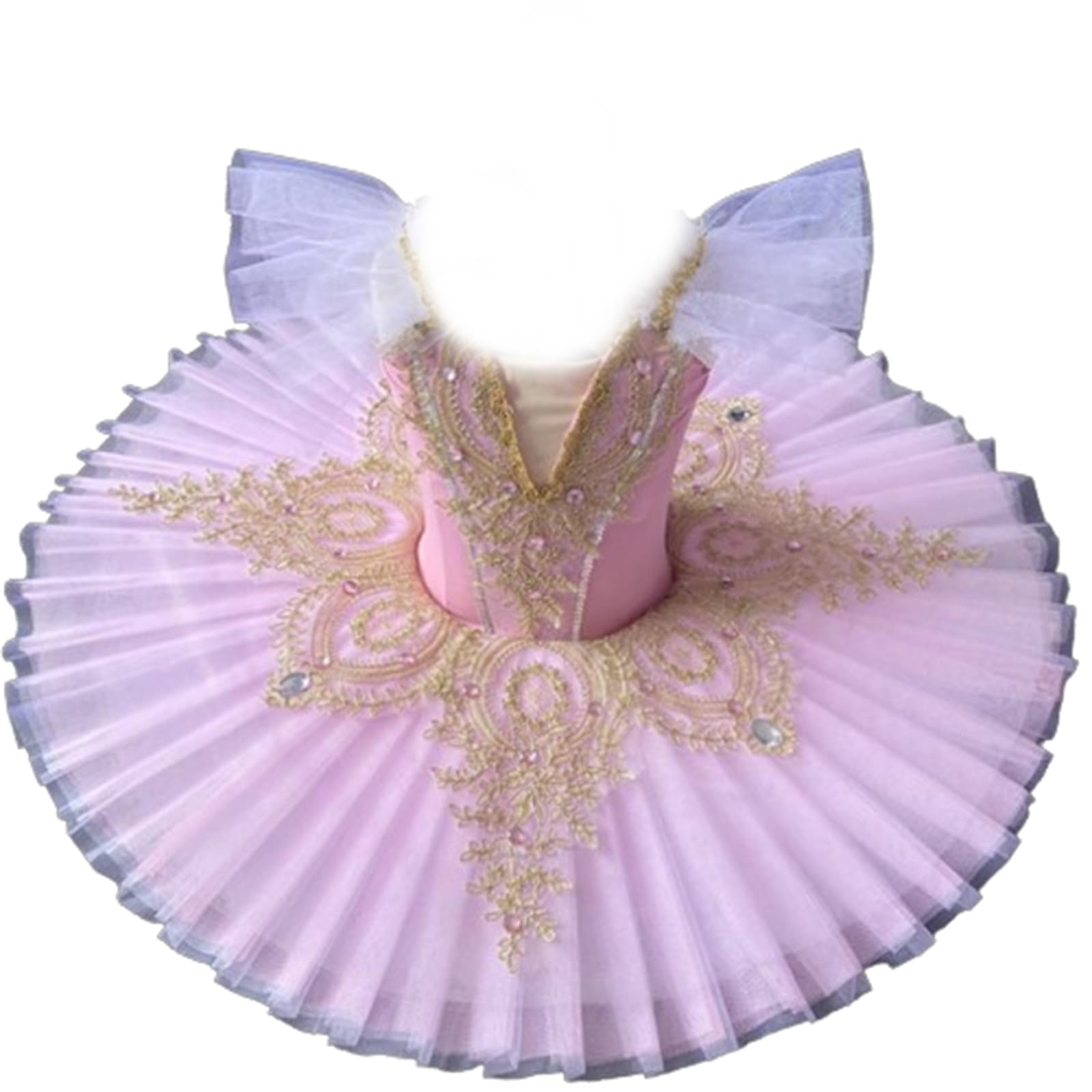 EFLALYHG Mädchen Professionelle Ballett Tutu Kinder Schwanensee Pfannkuchen Tutu Ballerina Party Dance Kostüm Ballett Kleid