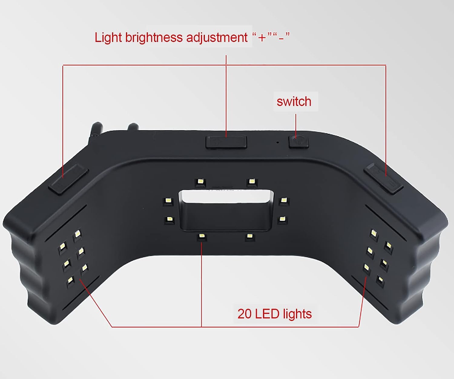 Luce flash mobile per fotografia dentaria, supporto mobile a LED per fotografia dentaria 6500K, attrezzatura luminosa orale dentale a LED per luce di riempimento e fotografia mobile.