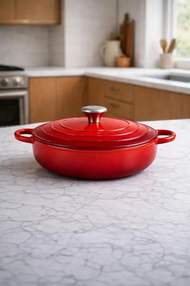 Caçarola Indução 26cm, Antiaderente com Tampa, Panela Cerâmica, Revestimento Premium, Compatível com Fogão Indução, Gás, Elétrico e Vitrocerâmico, Alta Durabilidade, Vermelho