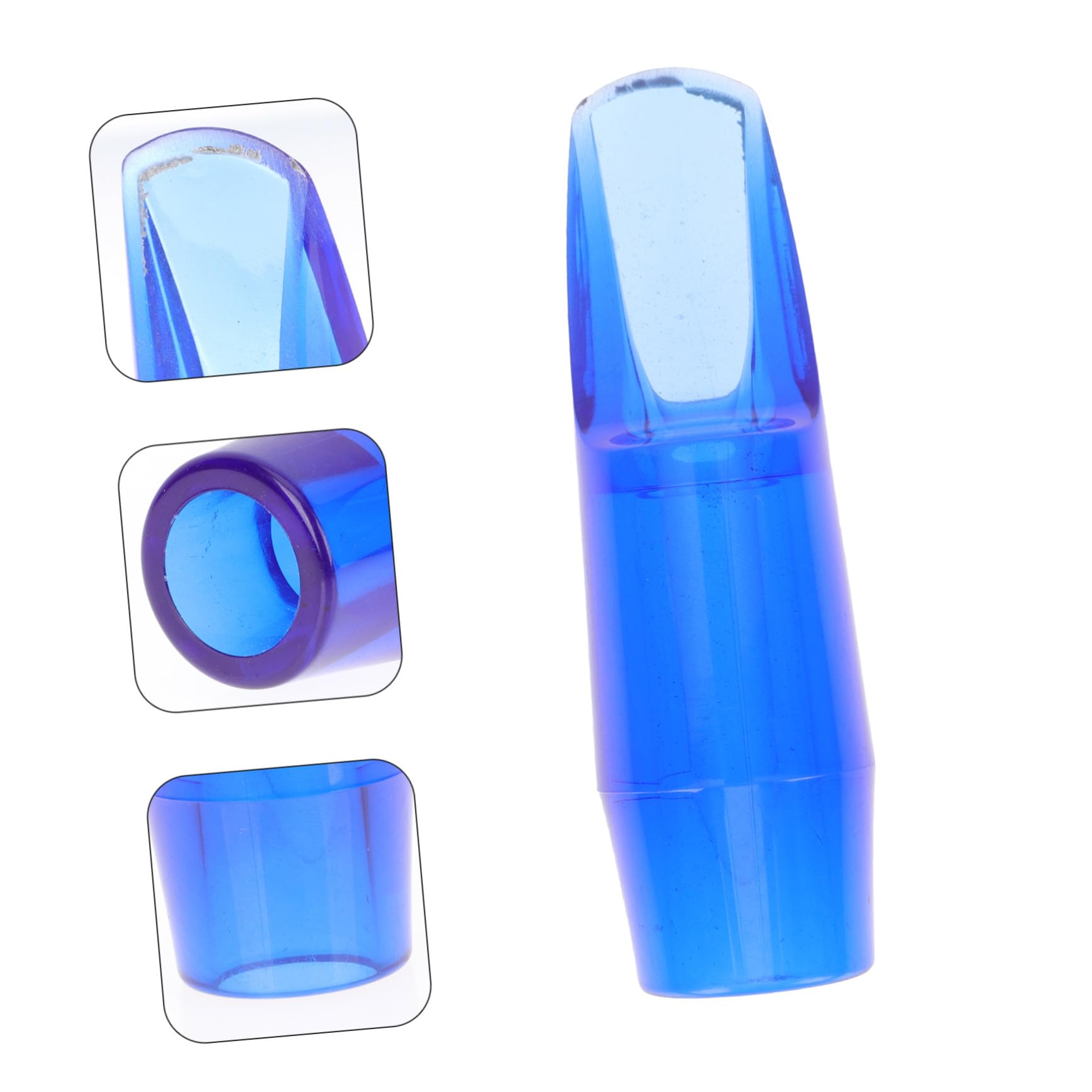 Bec de Saxophone Alto Bleu en ABS, Accessoire de Remplacement Multifonction pour Améliorer le Timbre, pour Saxophonistes