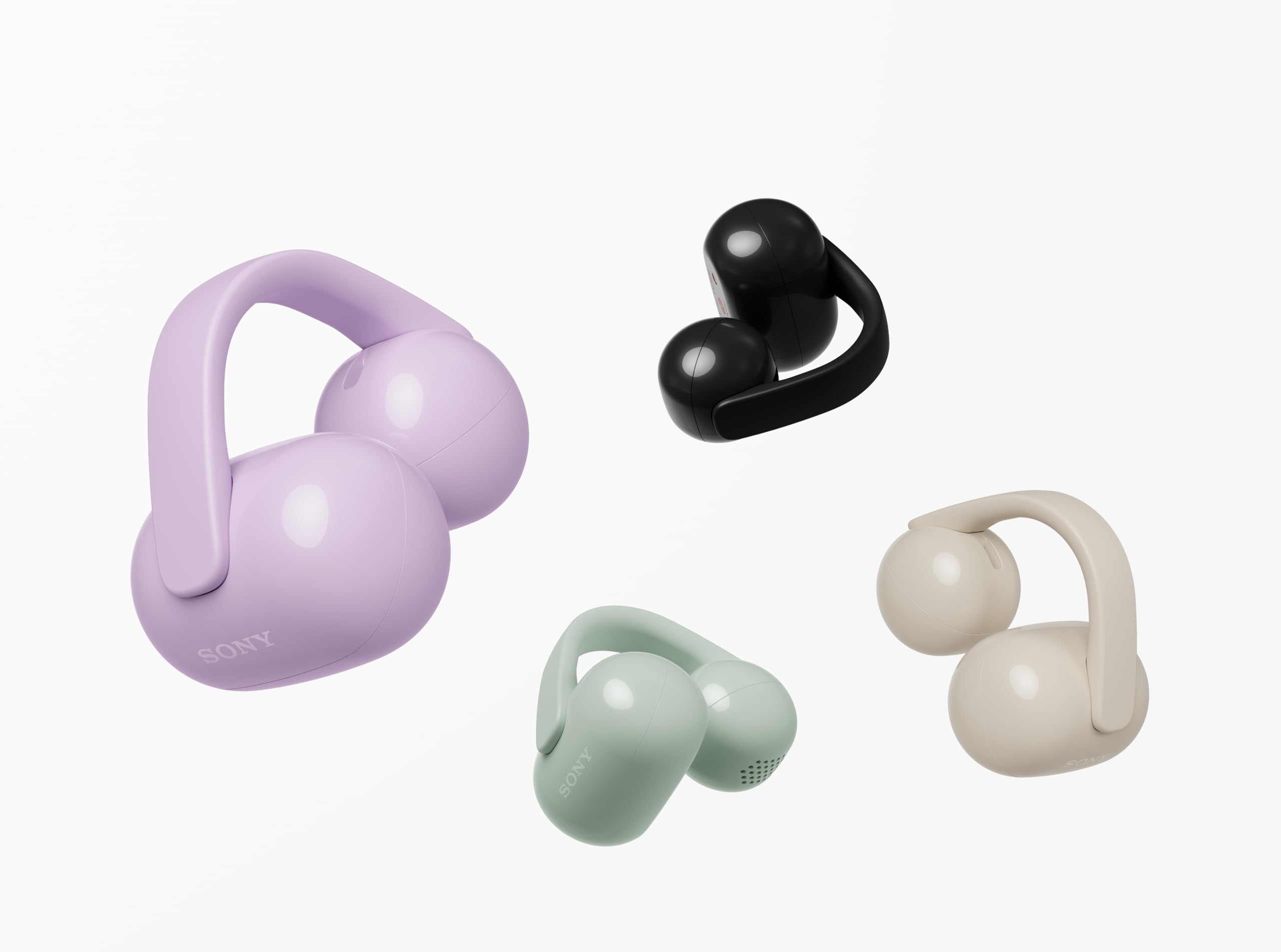 Sony LinkBuds Clip Open-Ear Truly Wireless Earbuds, Comfortable & Secure Fit, Lightweight Clip-On Design, Touch Controls, Ambient Sound Awareness, Water Resistant, Up to 37 Hrs of Playback, Green