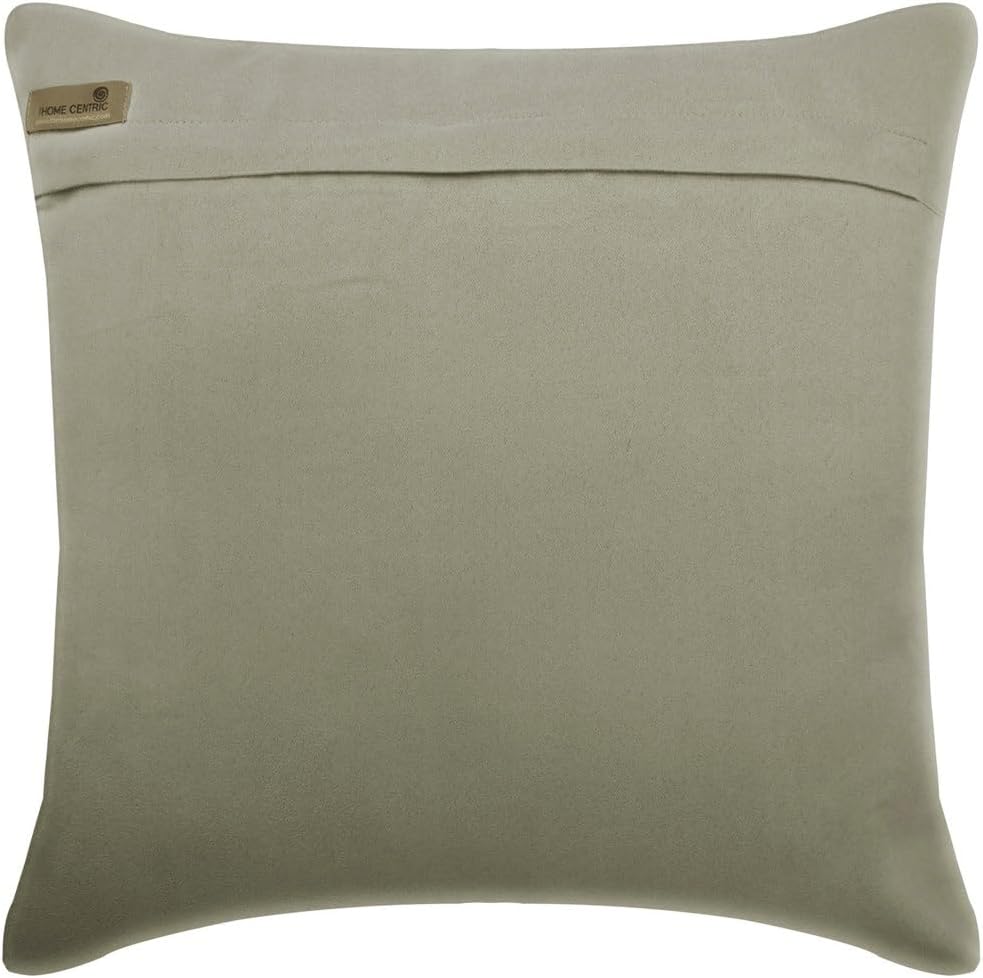 The HomeCentric Euro Sham, Decorative Euro Sham Cover, Pack of 2, 26x26 inch (65x65 cm) Faux Leather Euro Sham case Square Silver Pintuck Throw Euro Shams Cover, Couch Cushion Cover - Stunning Silver