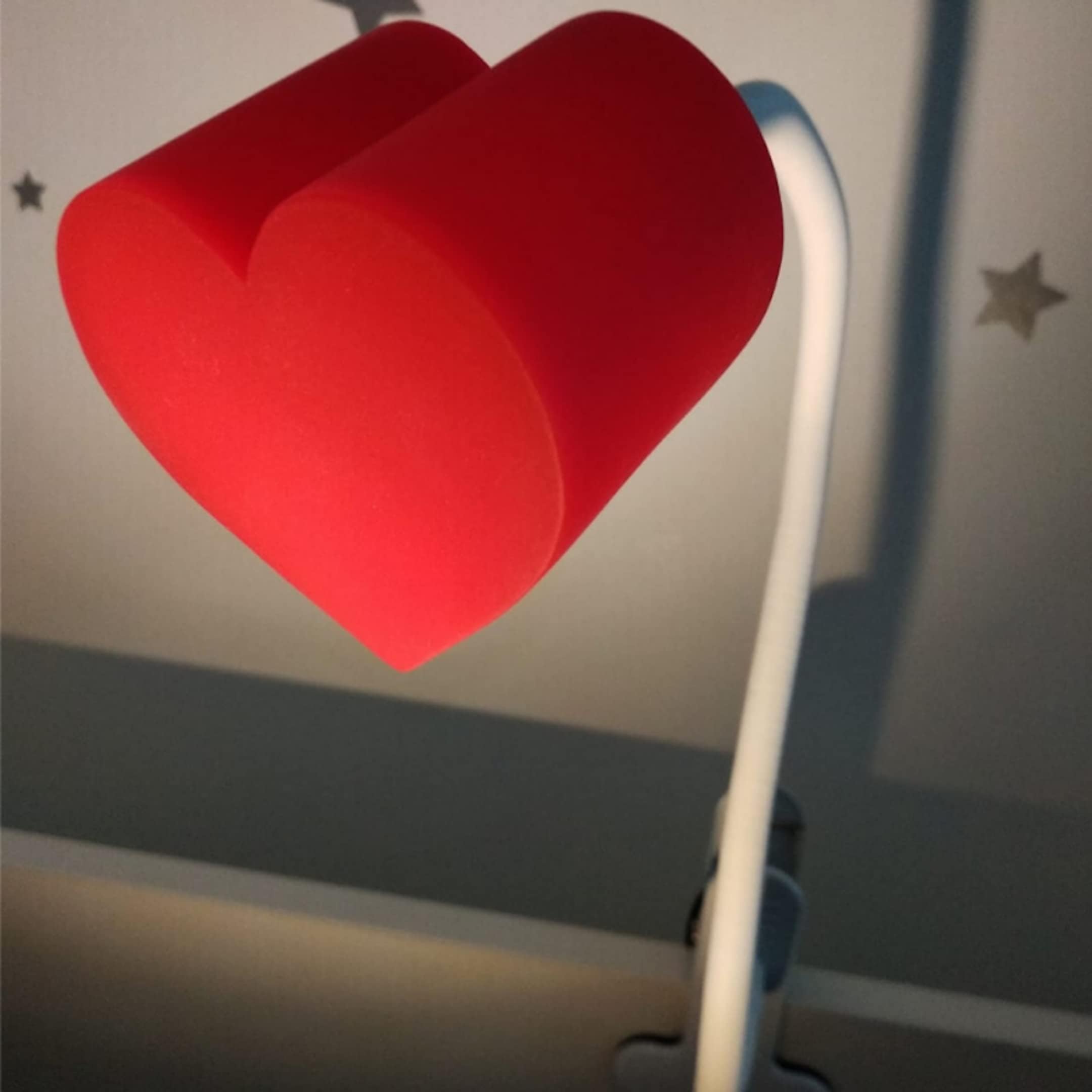 Heart Shape Attachment, Red Night Light, Bedroom Decor for Kids and Adults, Breastfeeding Essential- Baby lamp- Ideal for Overnight Use, Sensory & Warm Mood Light