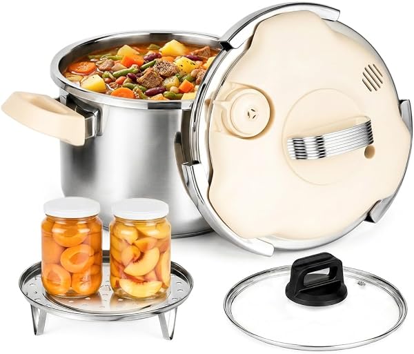 Pressure Cooker Stainless Steel Pressure Canner, 6 Quart Olla de Presion