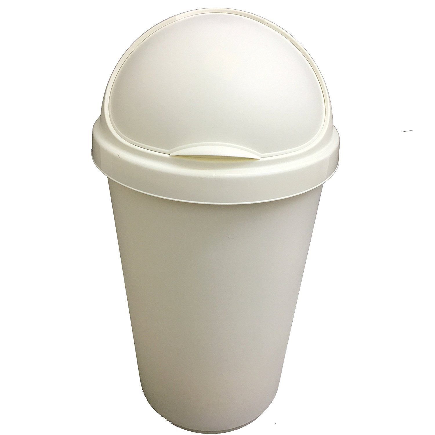 Whitefurze Cream 30 Litres Bullet Bin With Lid
