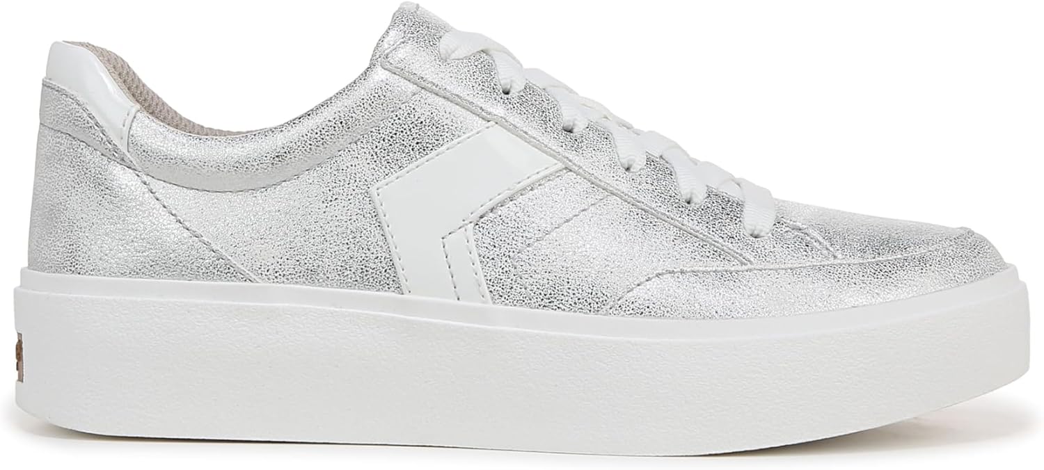 Dr. Scholl's Women's Madison Lace Sneaker Oxford Sneaker Silver 9 M