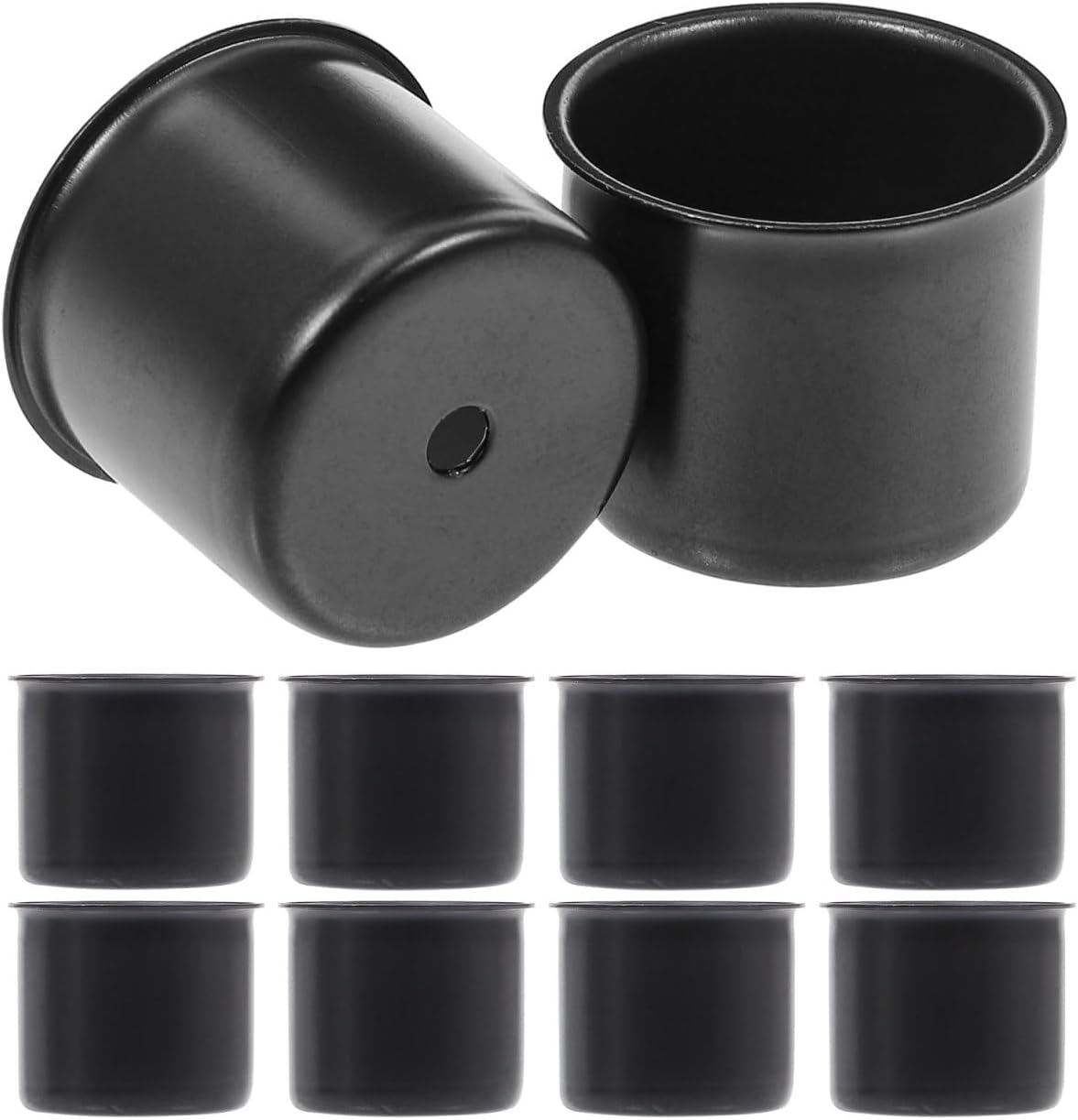 10Pcs Metal Candle Cups 0.90X0.90X0.78In Candle Drip Protectors for Aromatherapy Making Supplies Home Decor and Wedding Events