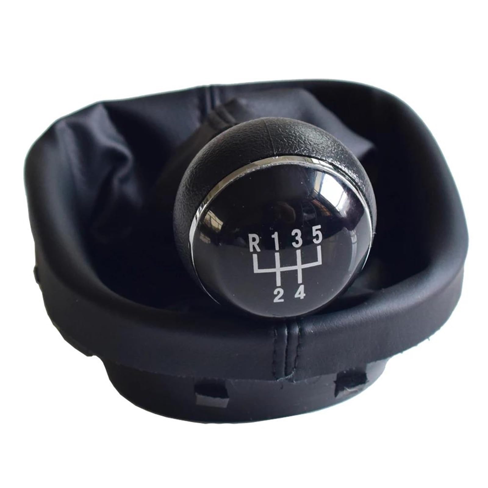 FSOZDBBPL Automotive Parts 5/6 Speed Gear Shift Knob Gearstick Gaiter Boot for Touran 2003-2010 for Caddy MK2 2004-2009 for Caddy II 2 MK2 2004-2009(5 Speed)