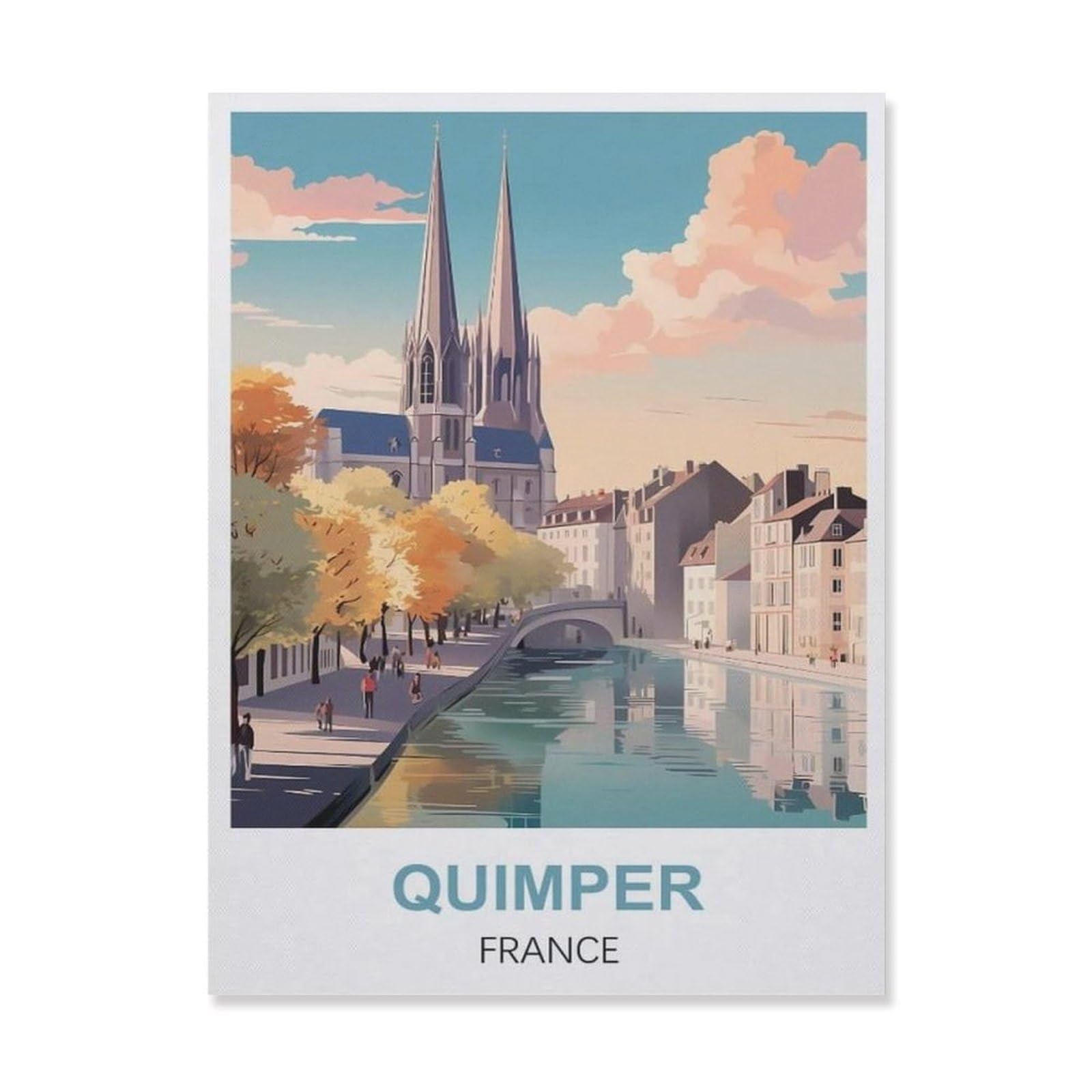 Tin Sign，Quimper France(30x40cm）