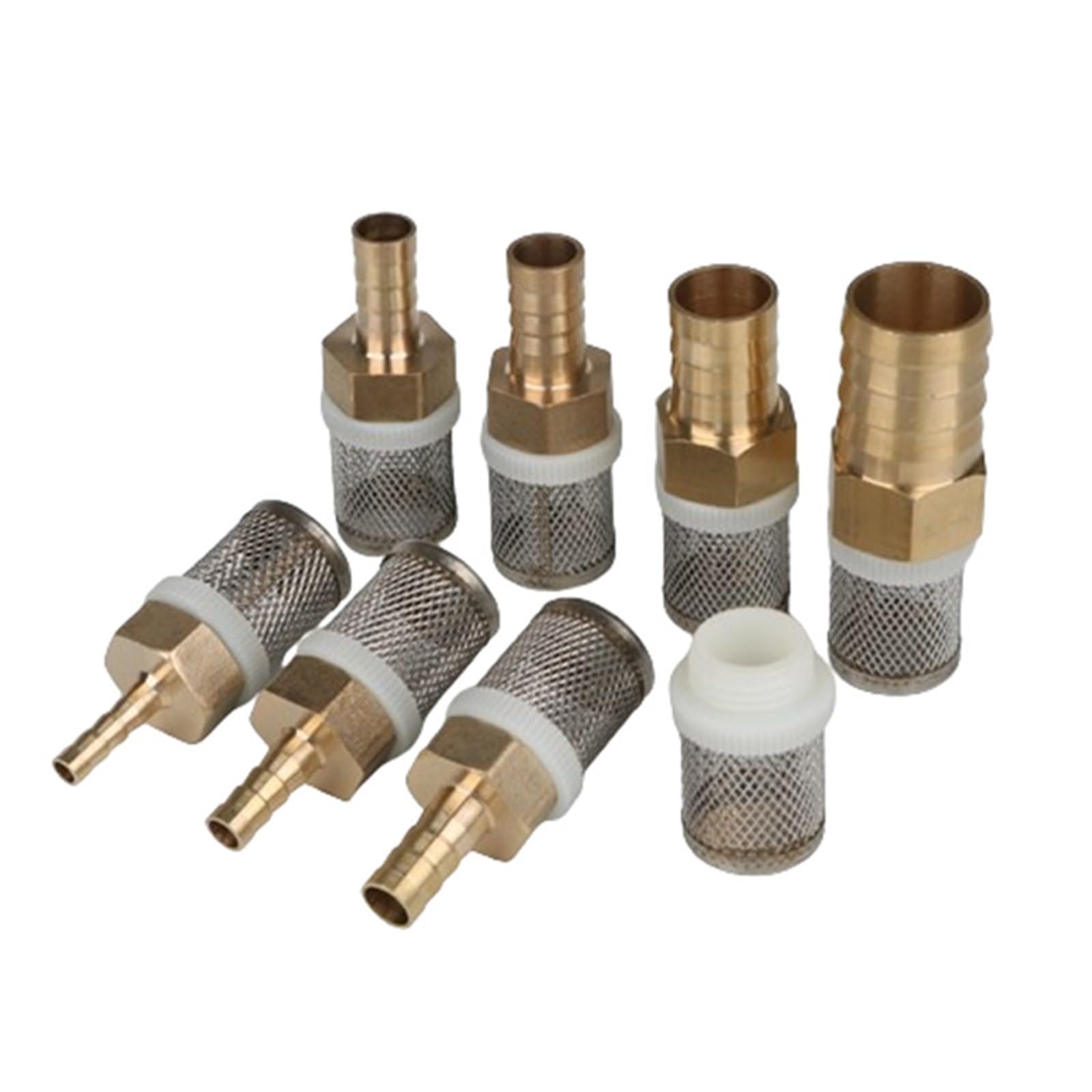 Myjka ciśnieniowa, filtr z króccem do węża ze stali nierdzewnej 4 szt. Siatka 6-25 mm do układu paliwowo-gazowego pompy wodnej(14mm,14mm)