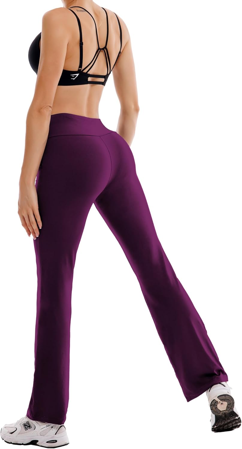 Ipletix Flare Leggings for Women-Bootcut Yoga Pants for Women High Waisted Flared Leggings Dress Pants - Image 4