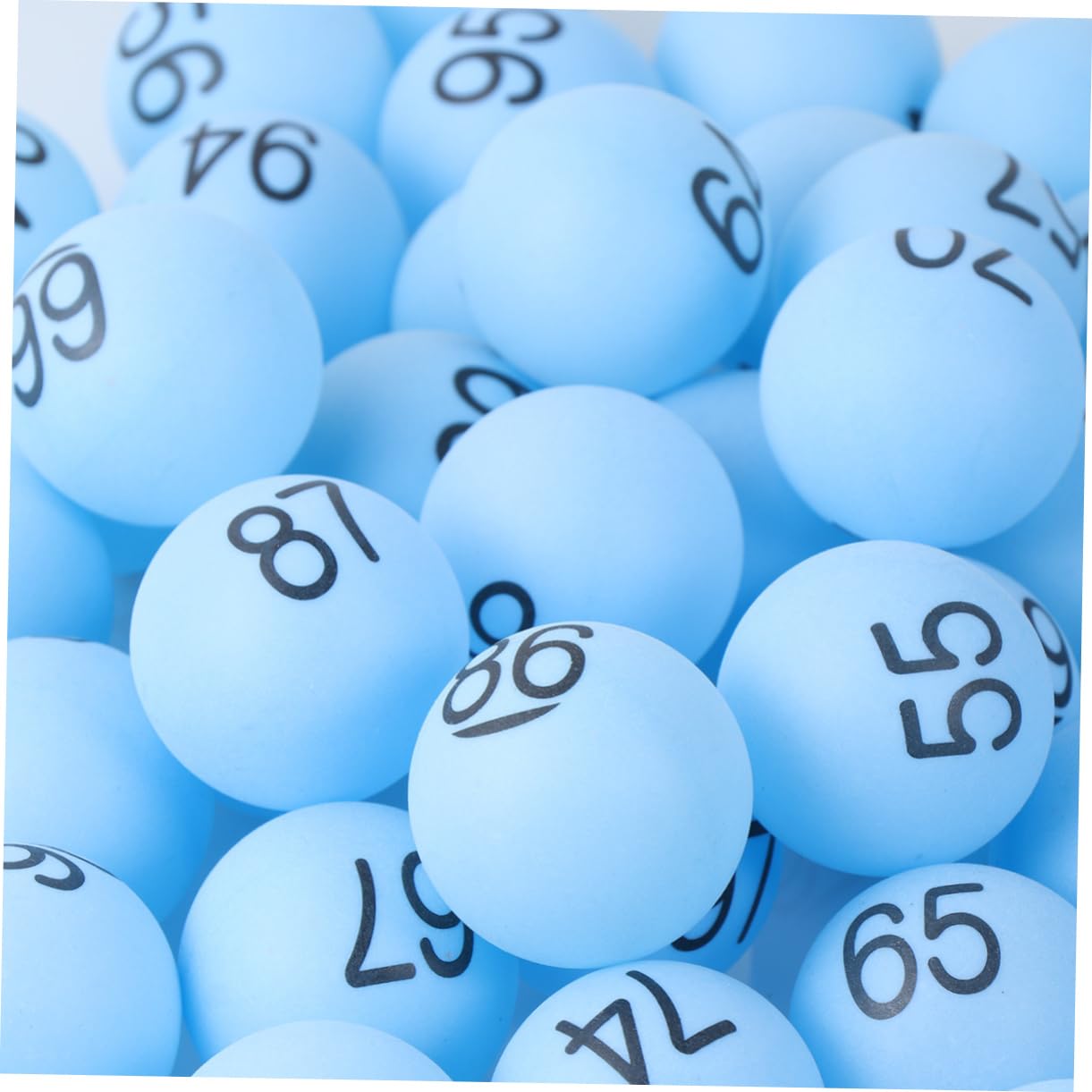 50 Bolas De Bingo Numeradas Del 1 Al 50 - Para Rifas, Sorteos Y Juegos, Hechas De Plástico, Tamaño 4x4 Cm