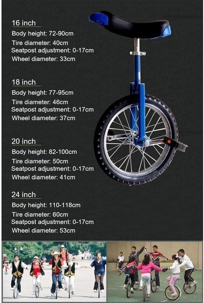 Unicycle, Fitness Stage Performance, 18 inch Wheel Unicycle, Suitable for Adults, Teenagers