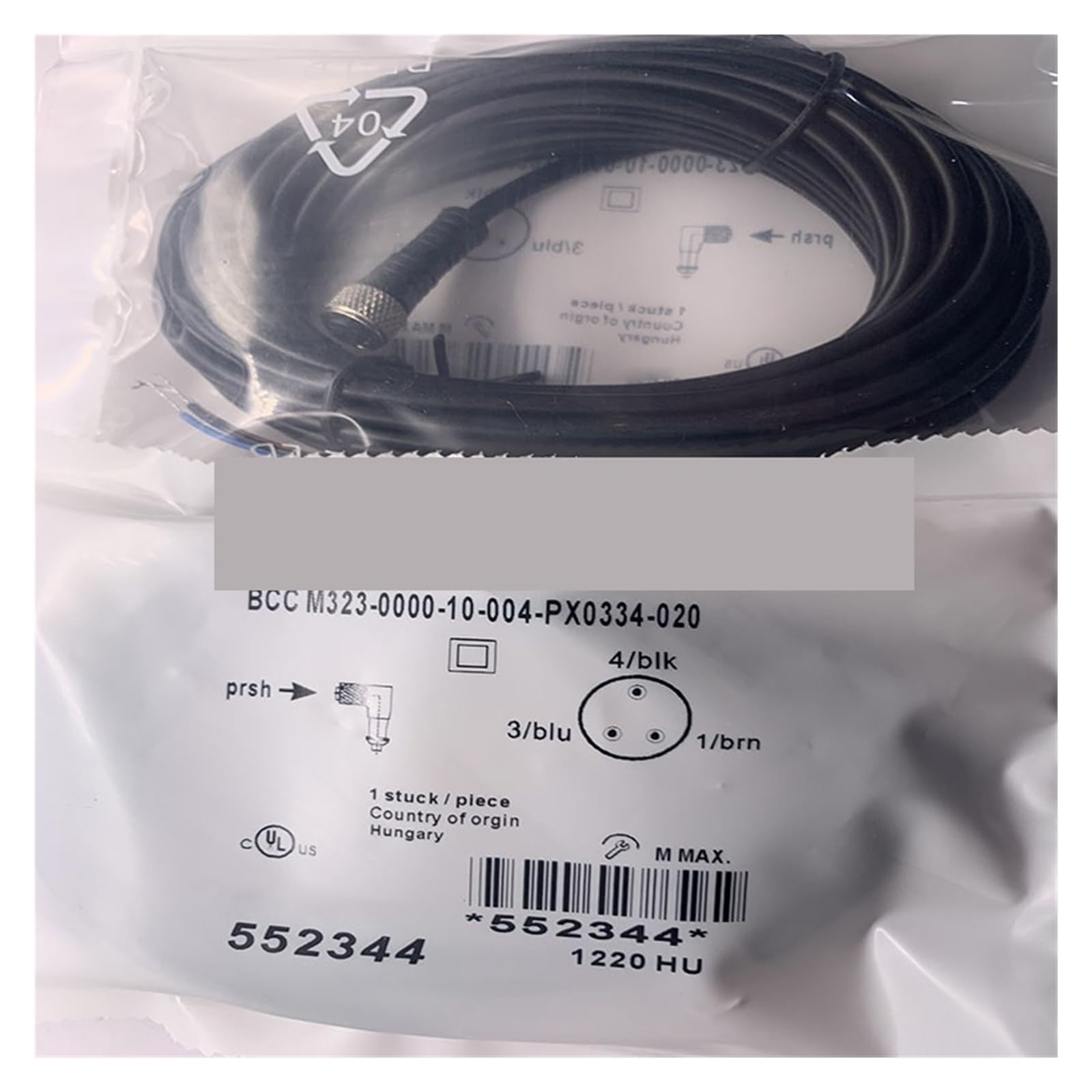 Capteur de proximite M324 0000 10 003 VX8434 020 BCC02PZ piece unitaire