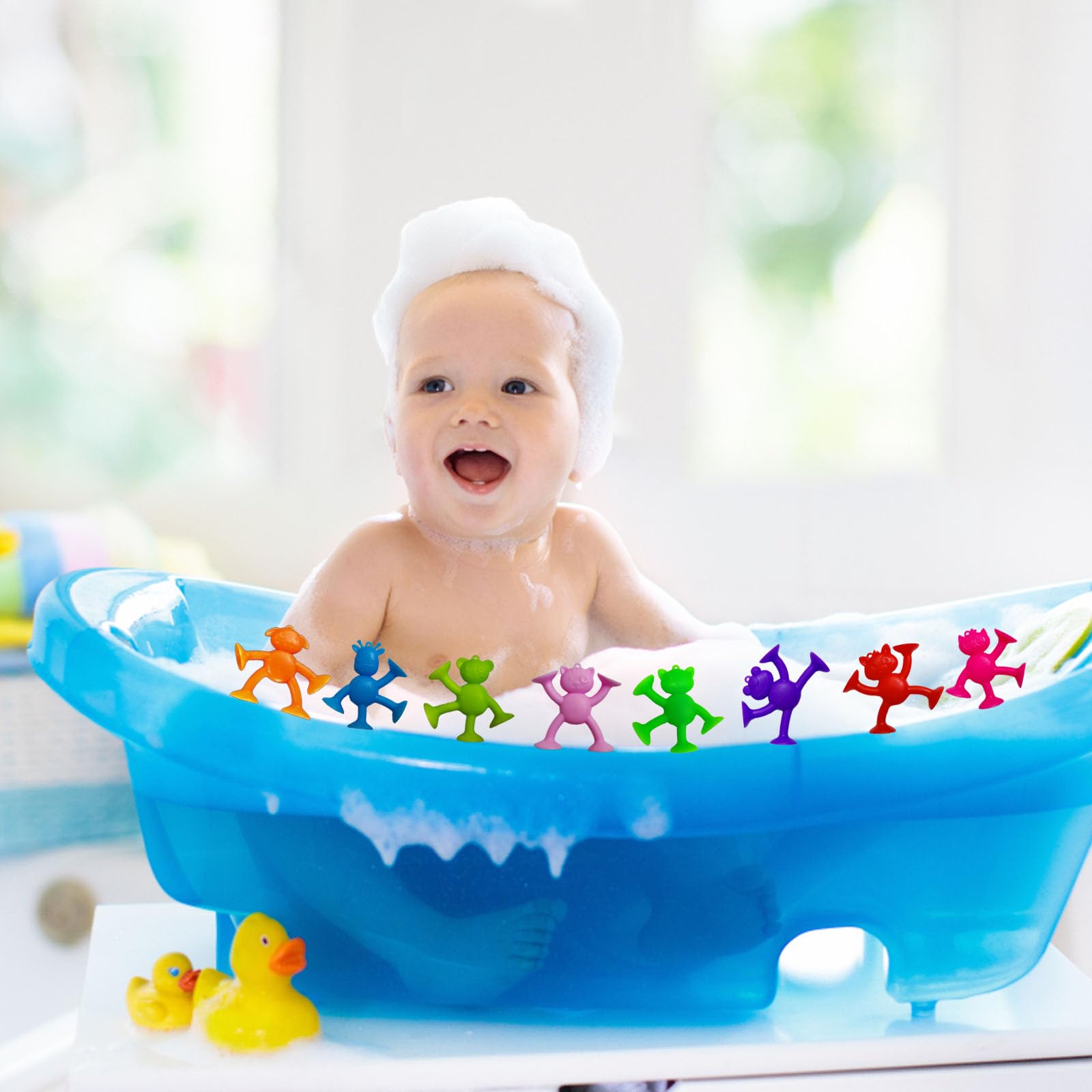 8 Pcs Suction Toys, Sucker Toys for Kids Plane Suction Toy Baby Plane, Strong Adhesion - Image 4